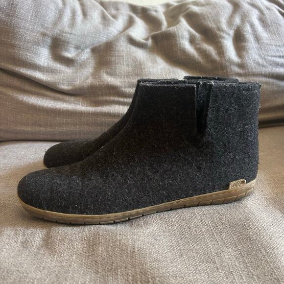 Glerups Wool Slip On Ankle Boots Black Size 45 main image 5